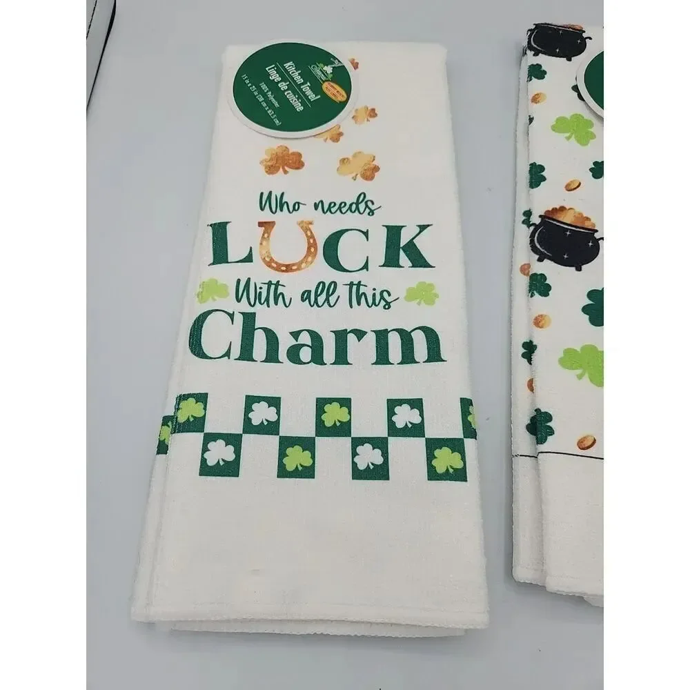 Kitchen Towel Microfiber Set Saint Patrick's Day